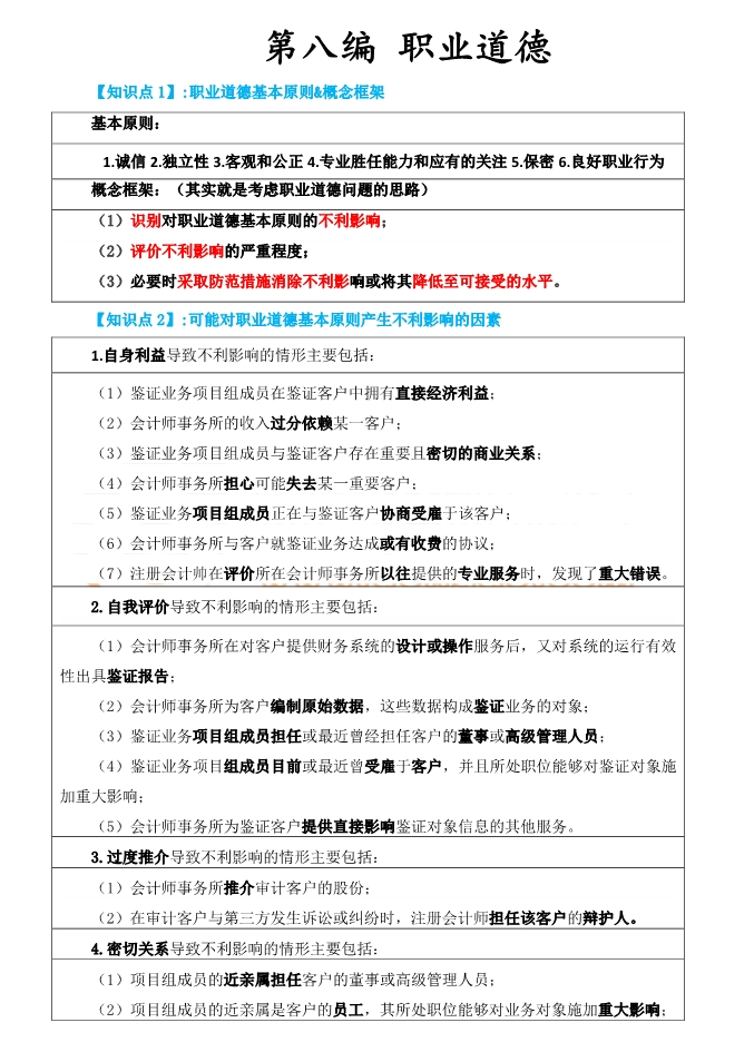 cpa審計(jì)職業(yè)道德基本原則