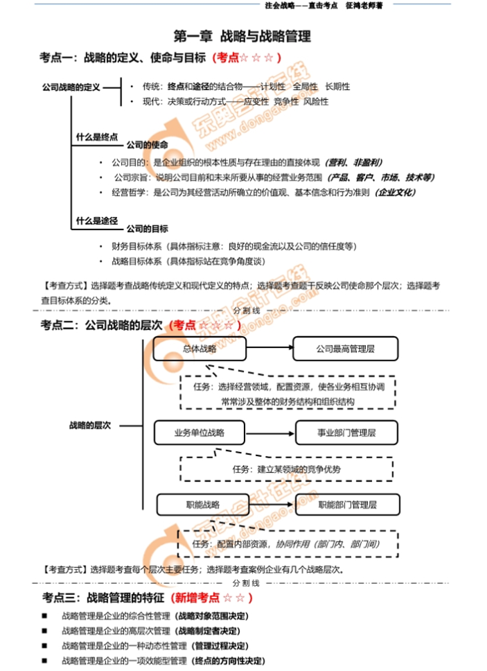 注冊(cè)會(huì)計(jì)師戰(zhàn)略