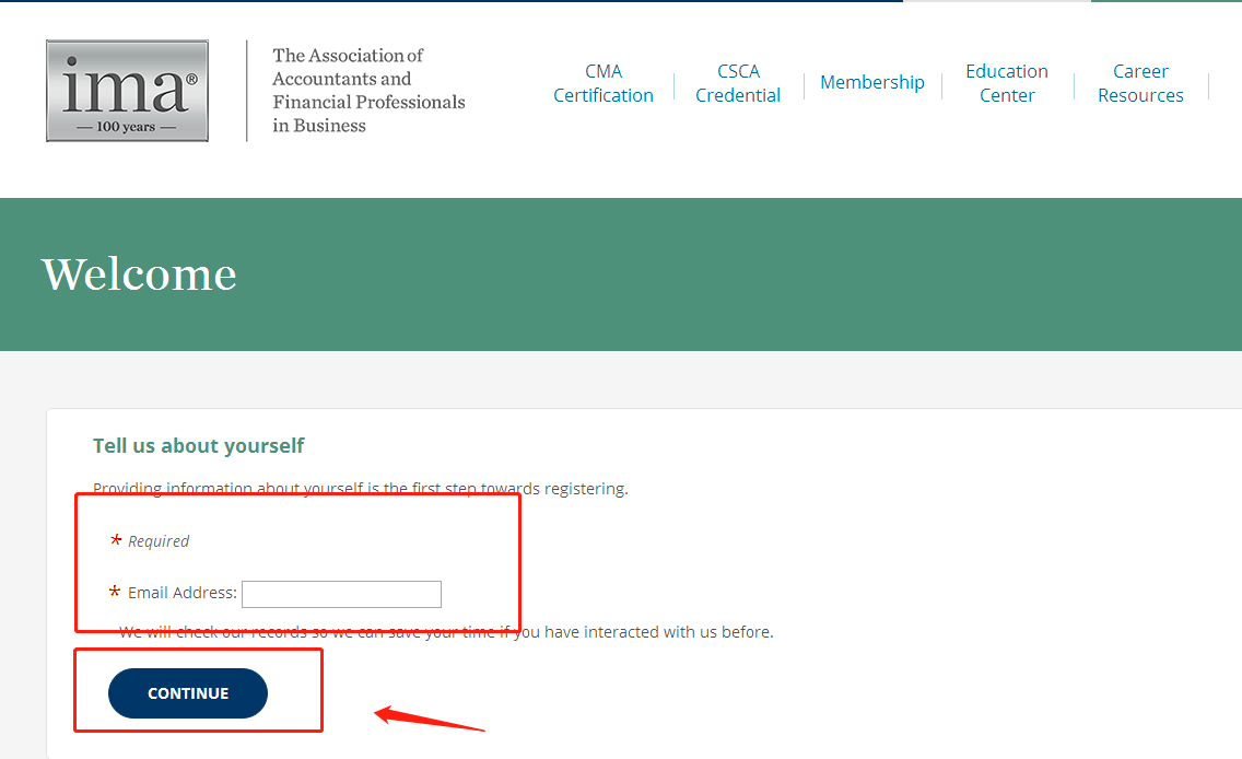CMA考試注冊步驟3