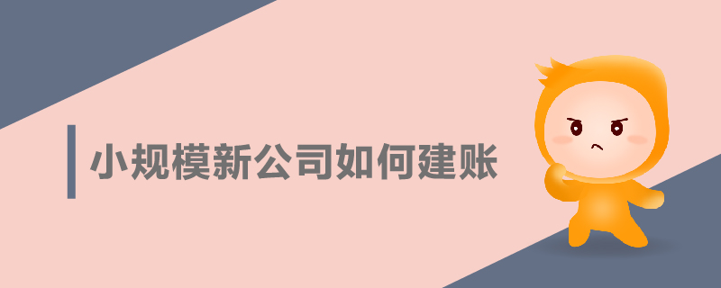 小規(guī)模新公司如何建賬