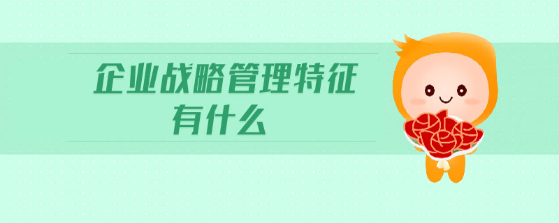 企業(yè)戰(zhàn)略管理特征有什么