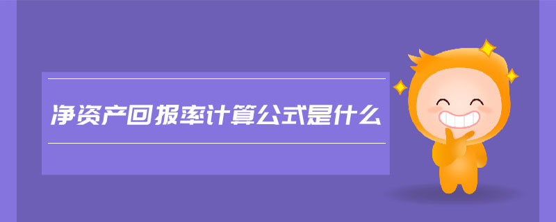 凈資產(chǎn)回報(bào)率計(jì)算公式是什么
