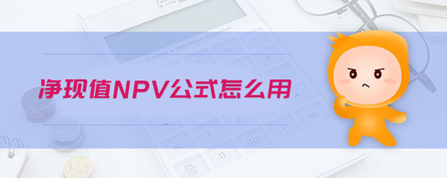 凈現(xiàn)值npv公式怎么用