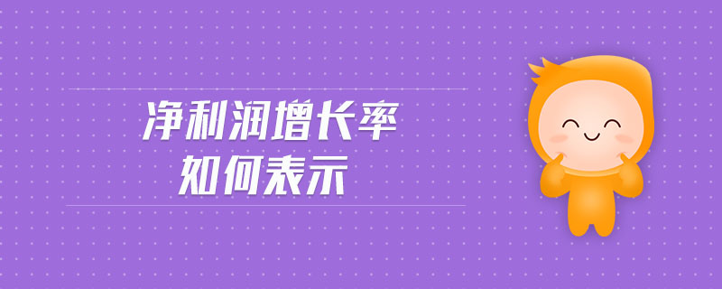 凈利潤增長率如何表示