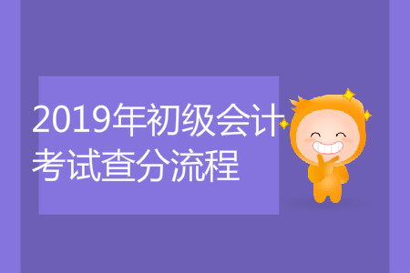 2019年初級會計考試查分流程是什么？