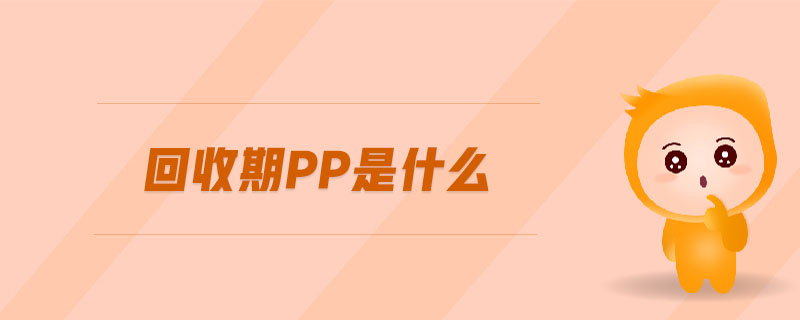 回收期PP是什么