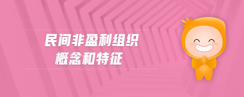 民間非盈利組織概念和特征