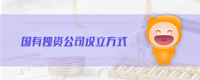 國有獨資公司設立方式