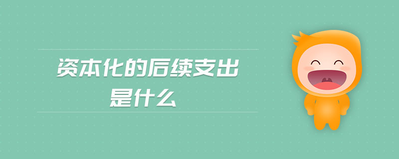 資本化的后續(xù)支出是什么