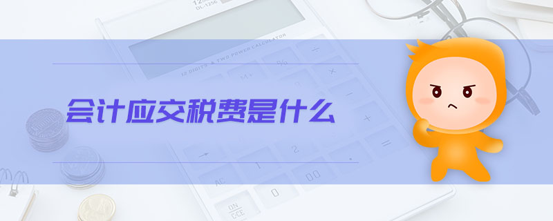 會計(jì)應(yīng)交稅費(fèi)是什么