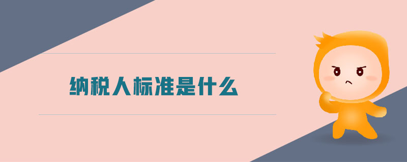 納稅人標準是什么