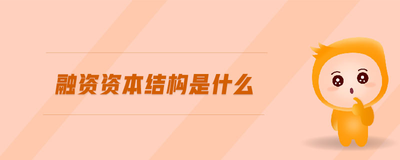 融資資本結構是什么