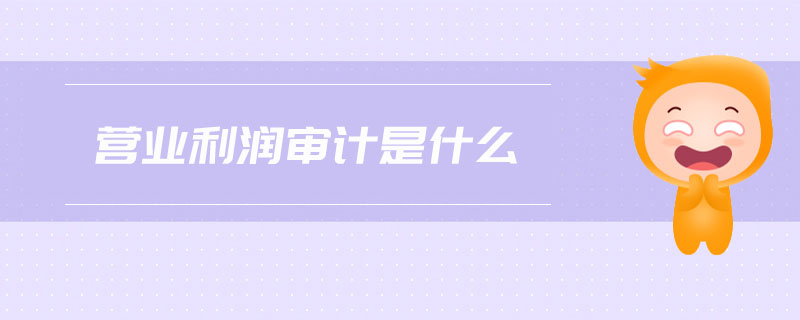 營業(yè)利潤審計(jì)是什么