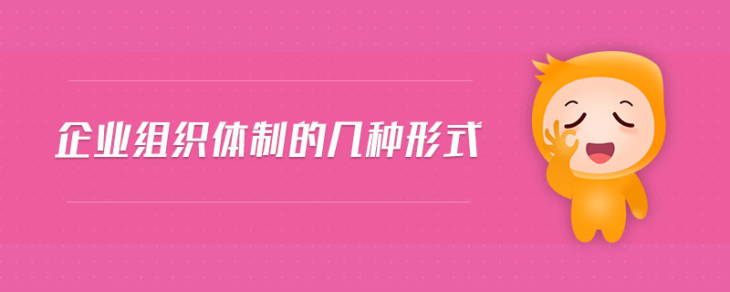 企業(yè)組織體制的幾種形式