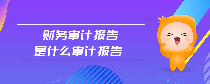 財(cái)務(wù)審計(jì)報(bào)告是什么審計(jì)報(bào)告
