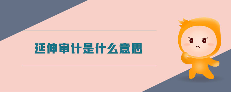 延伸審計是什么意思