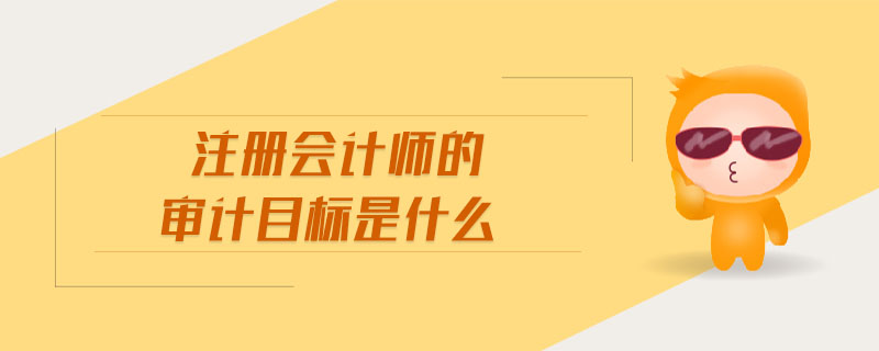 注冊會計師的審計目標是什么