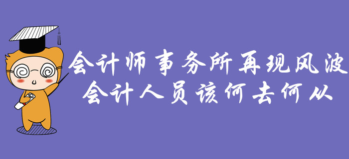 會(huì)計(jì)師事務(wù)所再現(xiàn)風(fēng)波,，會(huì)計(jì)人員該何去何從？