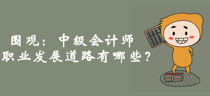 圍觀：中級(jí)會(huì)計(jì)師職業(yè)發(fā)展道路廣！月收入突破10000+