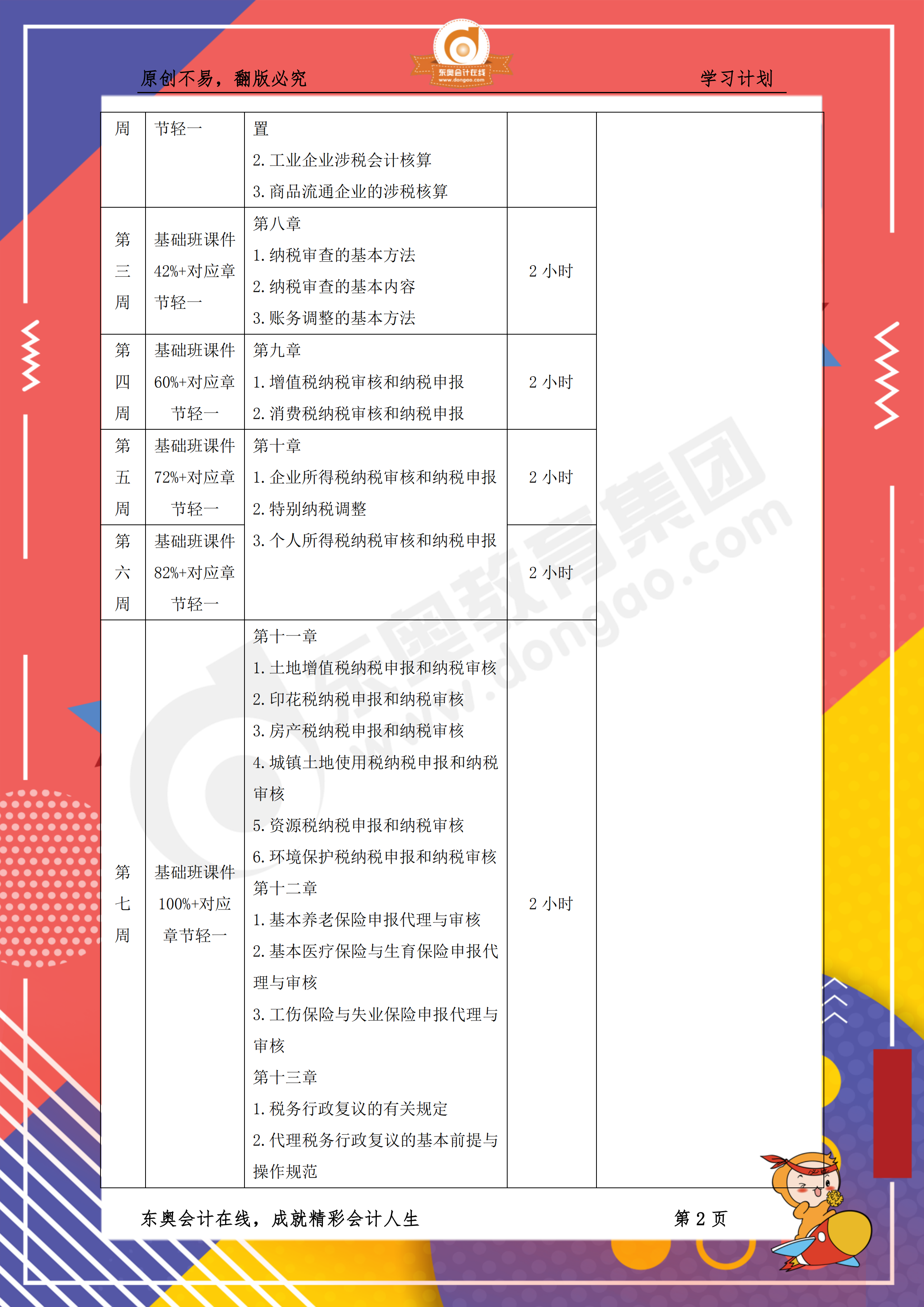《涉稅服務(wù)實(shí)務(wù)》百天通關(guān)計(jì)劃