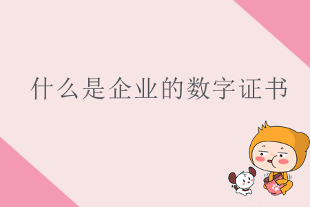 什么是企業(yè)的數(shù)字證書,？