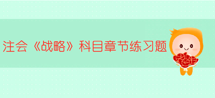 2019年注冊(cè)會(huì)計(jì)師《戰(zhàn)略》科目第六章章節(jié)習(xí)題