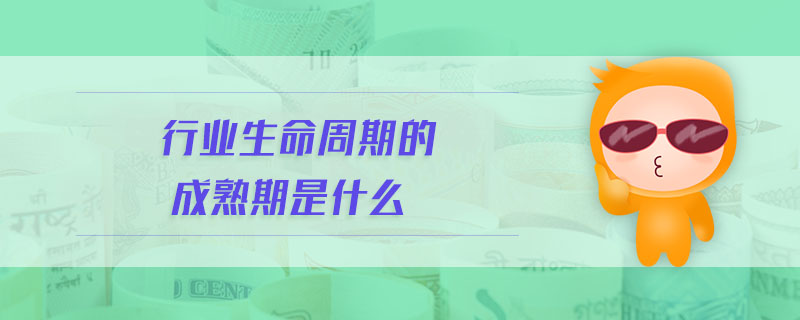 行業(yè)生命周期的成熟期是什么