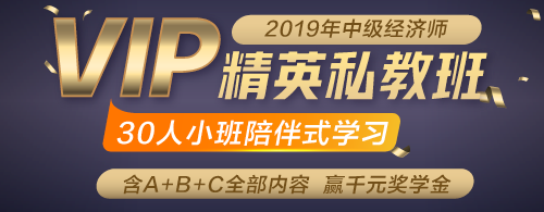 2019年中級經濟師精英私教班