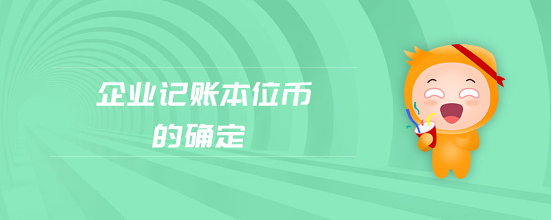 企業(yè)記賬本位幣的確定