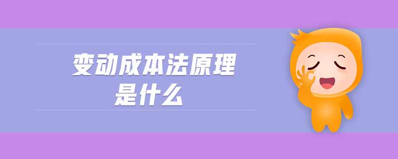 變動成本法原理是什么