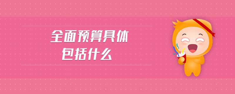 全面預(yù)算具體包括什么