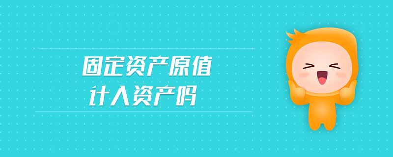 固定資產(chǎn)原值計入資產(chǎn)嗎