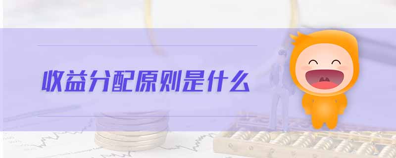 收益分配原則是什么