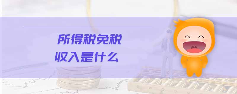 所得稅免稅收入是什么