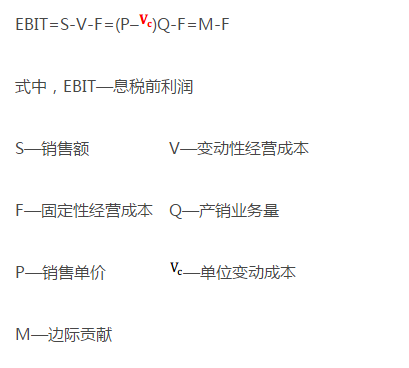 用息稅前利潤(EBIT)表示資產總報酬