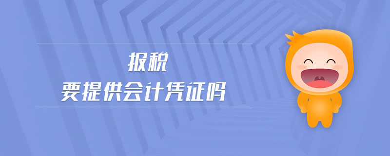 報(bào)稅要提供會(huì)計(jì)憑證嗎