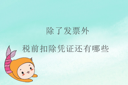 除了發(fā)票外,，稅前扣除憑證還有哪些？