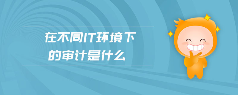 在不同IT環(huán)境下的審計是什么