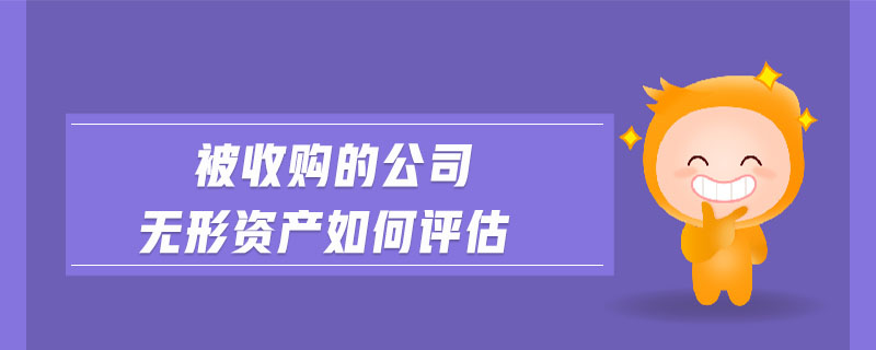 被收購的公司無形資產(chǎn)如何評估