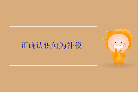 正確認識何為補稅