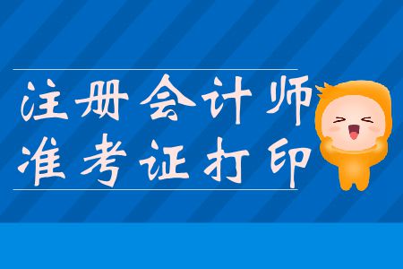 2019年注冊(cè)會(huì)計(jì)師準(zhǔn)考證下載入口