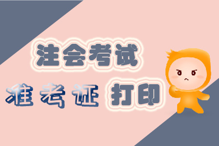 2019年注冊會計(jì)師準(zhǔn)考證打印入口全面開啟