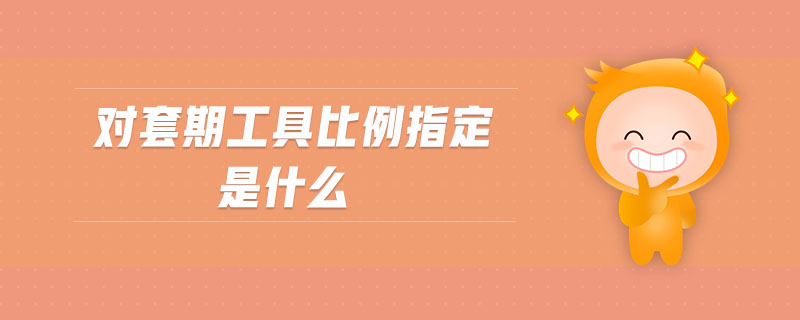 對(duì)套期工具比例指定是什么