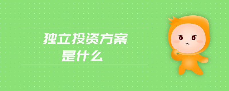 獨立投資方案是什么