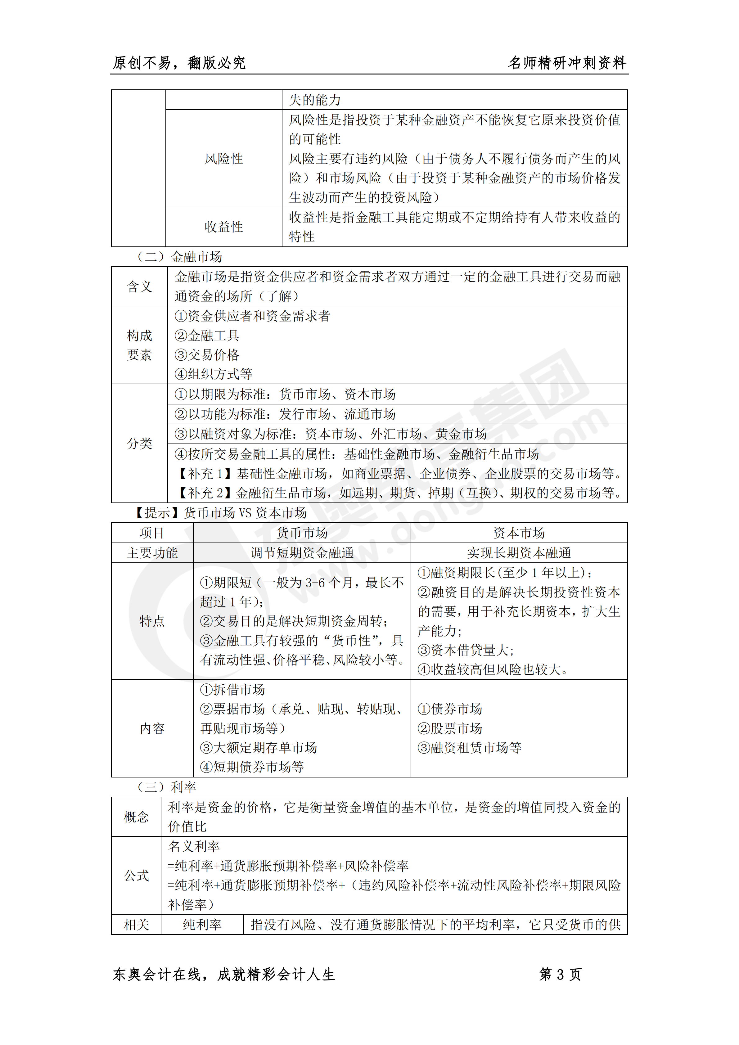 《財(cái)務(wù)與會(huì)計(jì)》名師精研沖刺資料3