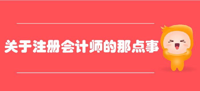 關(guān)于注冊會計師的那點事