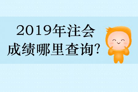 2019年注會(huì)成績(jī)哪里查詢？