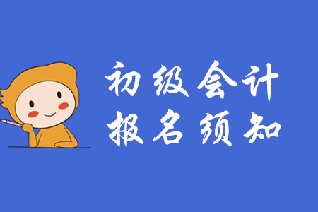 2020年全國初級會計(jì)考試網(wǎng)上報(bào)名須知