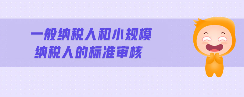 一般納稅人和小規(guī)模納稅人的標(biāo)準(zhǔn)審核