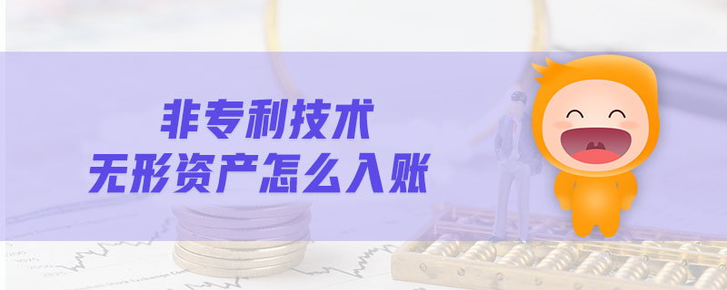 非專利技術(shù)無形資產(chǎn)怎么入賬